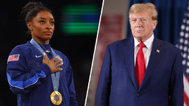 Симона Байлз и Дональд Трамп