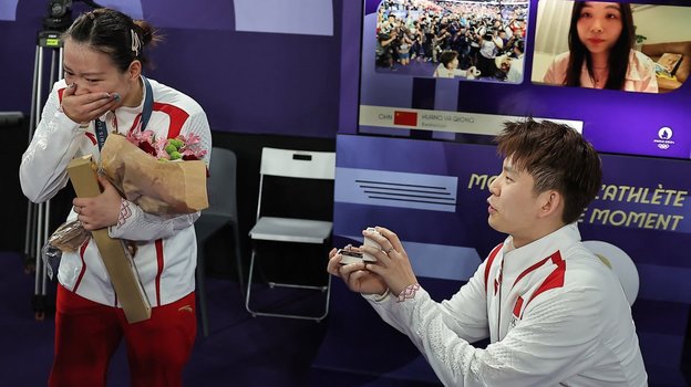 Хуан Яцюн сделали предложение руки и сердца на Олимпиаде.