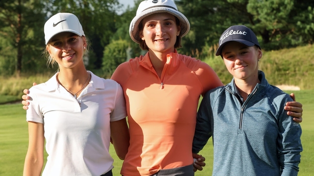 Призеры чемпионата Московской области по гольфу.