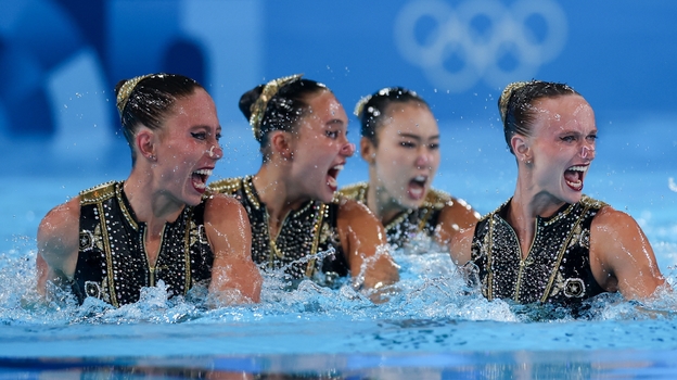 Сборная США по синхронному плаванию.