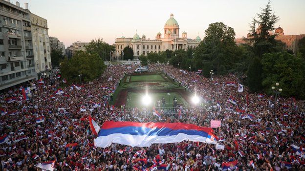 Тысячи сербов встретили Джоковича в Белграде после Олимпийских игр в Париже.