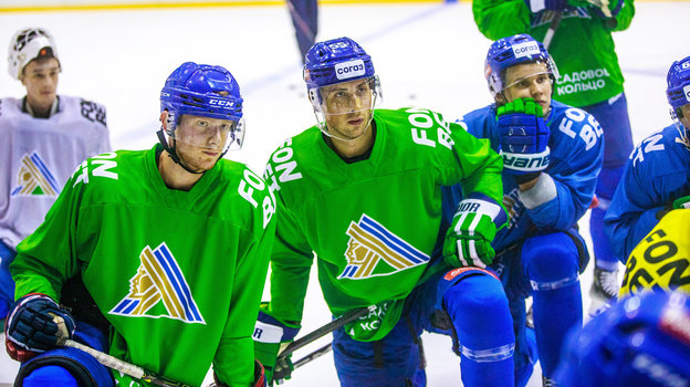 Игроки «Салавата Юлаева» готовятся принять участие в Мемориале Ромазана. Хоккеисты «Салавата Юлаева»