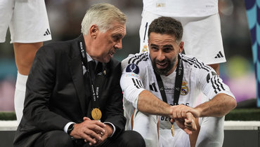 Карло Анчелотти и Дани Карвахаль («Реал»).