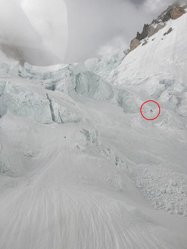 Фотография после сошедшего обвала и местонахождение Михаила Миронова и Сергея Миронова. Фотография после сошедшего обвала и местонахождение Михаила Миронова и Сергея Миронова