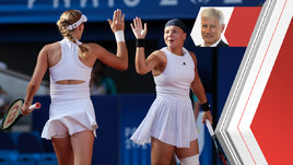 Теннисистки Мирра Андреева и Диана Шнайдер на Олимпиаде в Париже