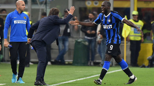 Антонио Конте и Ромелу Лукаку. Антонио Конте и Ромелу Лукаку