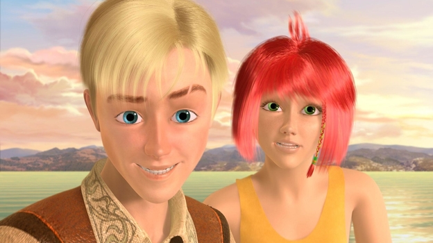 Кадр из мультфильма «Наша Маша и волшебный орех»