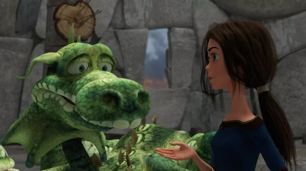 Кадр из мультфильма «Богатырша»