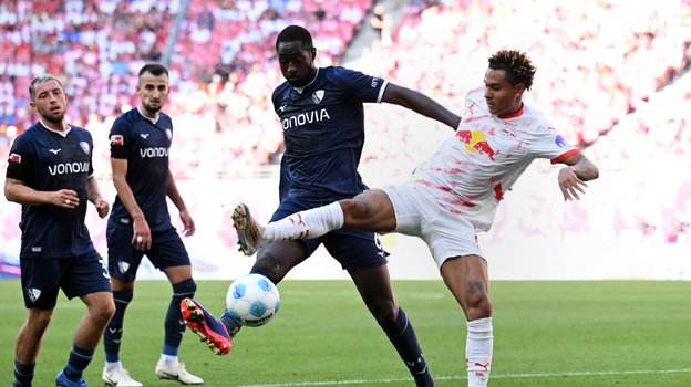 Игровой эпизод матча «Лейпциг» — «Бохум».