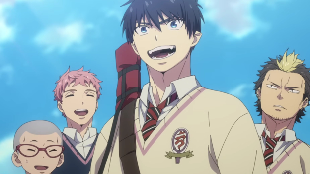 Кадр из аниме «Синий экзорцист»