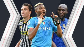 Футболисты Федерико Кьеза, Виктор Осимхен и Ромелу Лукаку