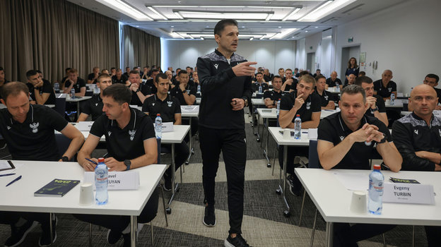 Милорад Мажич с российскими судьями. Милорад Мажич