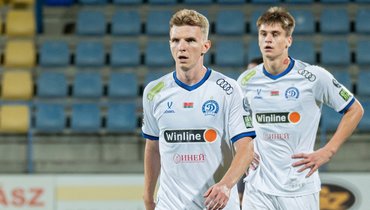 Игроки «Динамо» в первом матче против «Андерлехта».