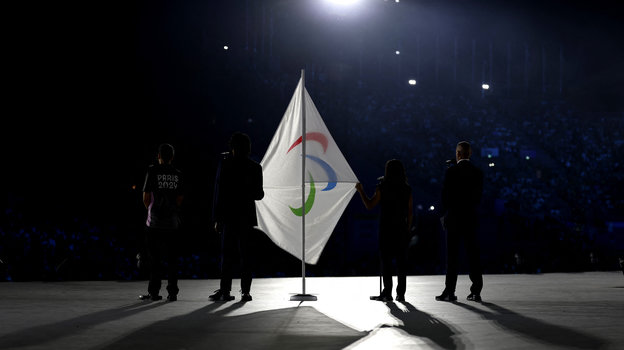 Общий вид во время церемонии открытия Паралимпийских игр.