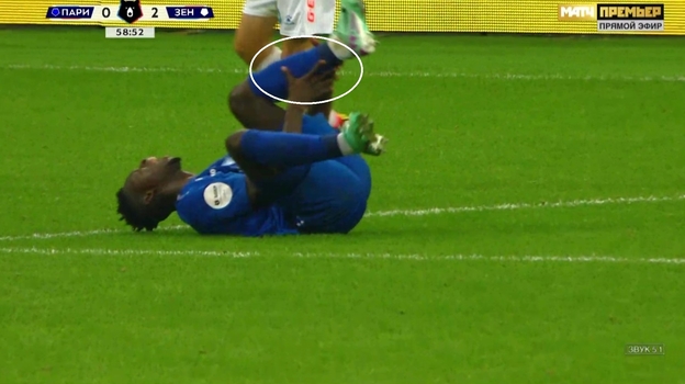 Эпизод матча «Пари НН» — «Зенит».