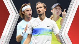 Андрей Рублев, Даниил Медведев и Мирра Андреева