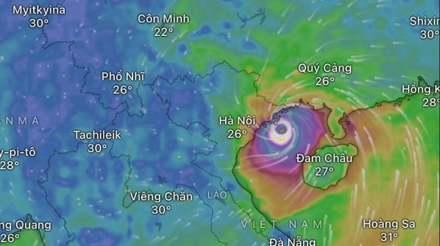 Тайфун «Яги» приближается к Ханою, где находится сборная России.