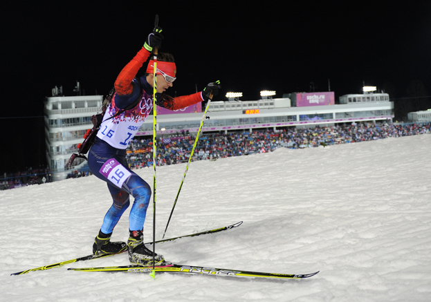Евгений Устюгов на Олимпиаде в Сочи.