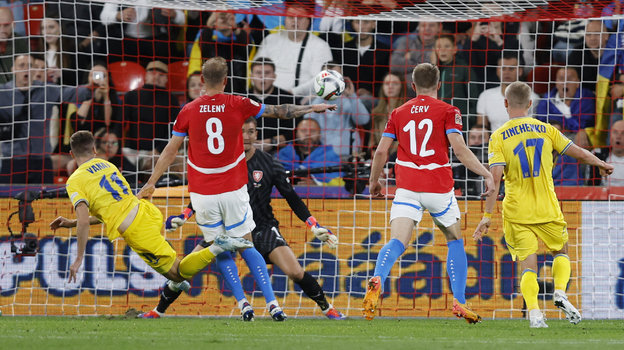 Гол Владислава Ваната в ворота Чехии — 2:3.