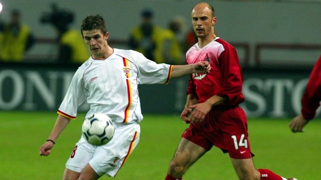 Олег Пашинин (справа) и Кристиан Тудор в 2003 году.