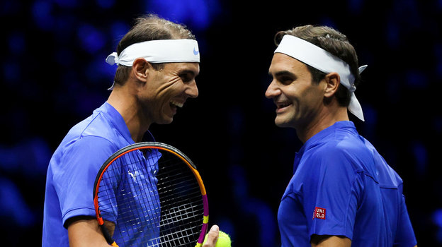 Рафаэль Надаль и Роджер Федерер.