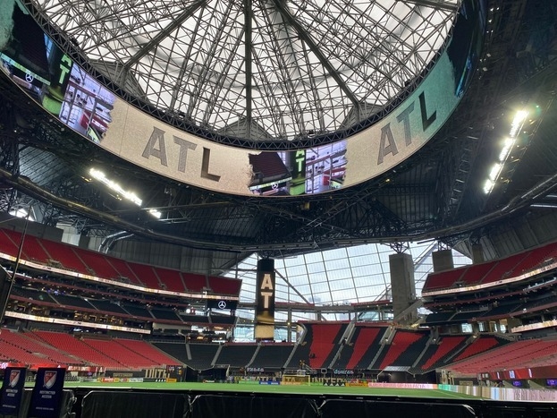 Крыша стадиона «Атланты Юнайтед».