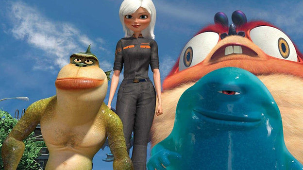 Кадр из мультфильма «Монстры против пришельцев»