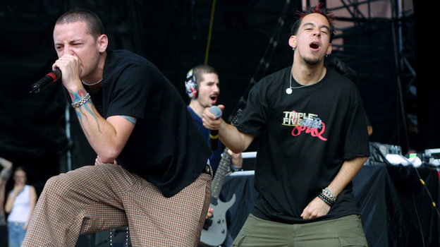 Честер Беннингтон и Майк Шинода. Участники группы Linkin Park Честер Беннингтон и Майк Шинода