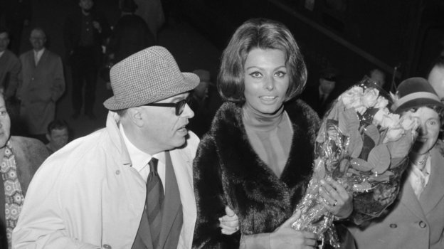 Карло Понти и Софи Лорен.