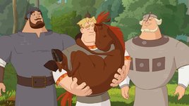 Кадр из мультфильма «Три богатыря. Ход конем»