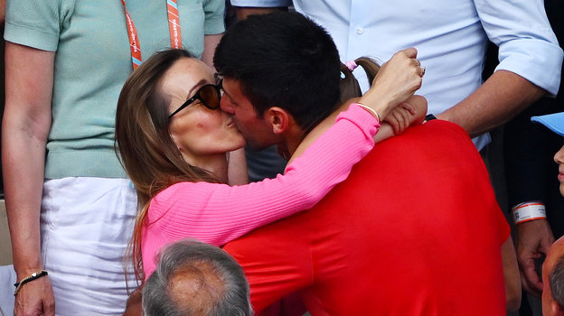 Елена и Новак Джокович.