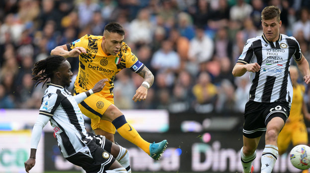 Лаутаро Мартинес оформил дубль в матче «Удинезе» — «Интер».