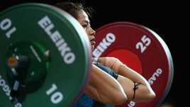 Тяжелоатлетка Санджита Чану