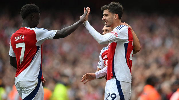 Букайо Сака и Кай Хаверц («Арсенал»).