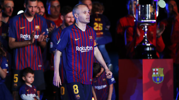 Андрес Иньеста в «Барселоне».