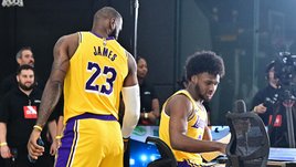 Леброн впервые сыграл с сыном за «Лейкерс». Уникальная история в НБА