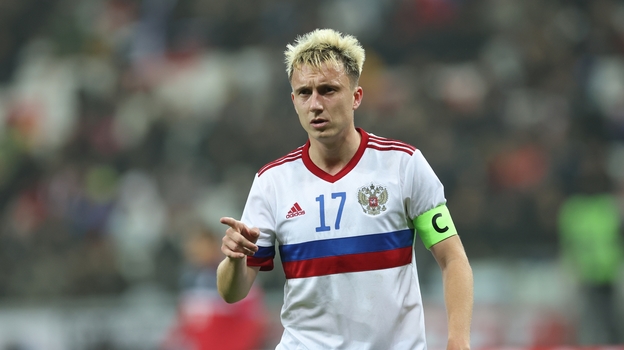 Александр Головин в сборной России.