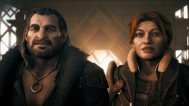 Варрик и Хардинг в новой части Dragon Age.