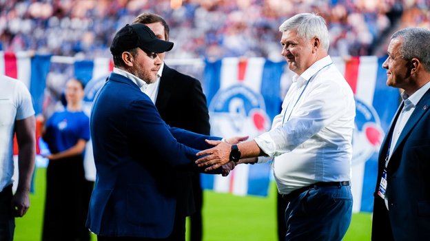 Роман Асхабадзе и губернатор Воронежской области Александр Гусев.