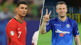 Футболисты Криштиану Роналду и Антонио Кассано