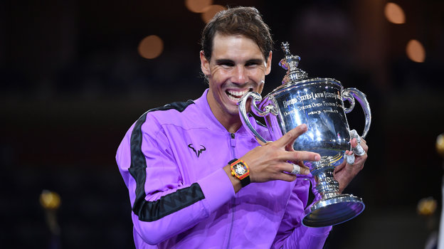 Рафаэль Надаль c титулом US Open.