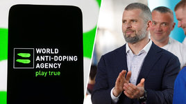 Логотип ВАДА и Матвей Бедный