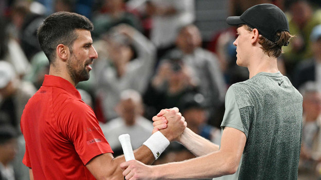 Новак Джокович и Янник Синнер. Теннисисты Новак Джокович и Янник Синнер