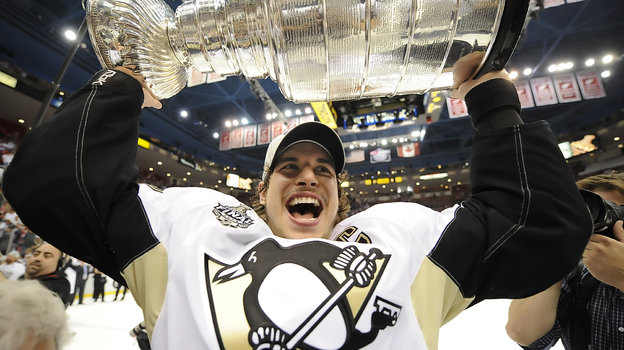 Сидни Кросби с Кубком Стэнли-2009.