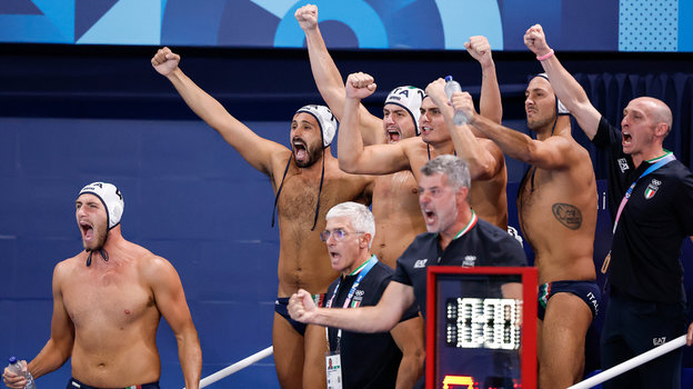 Сборная Италии по водному поло на Олимпиаде-2024.