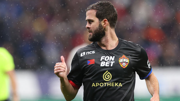 Полузащитник ЦСКА Миралем Пьянич. Полузащитник ЦСКА Миралем Пьянич