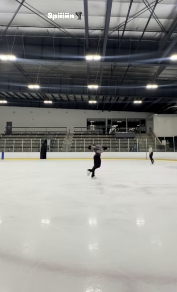 Софья Самоделкина на тренировке в США.