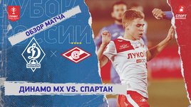 «Динамо» (Махачкала) — «Спартак»: Кубок России, видеообзор матча