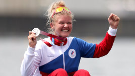 Гребчиха Анна Пракатень на Олимпийских играх в Токио. 2020 год.