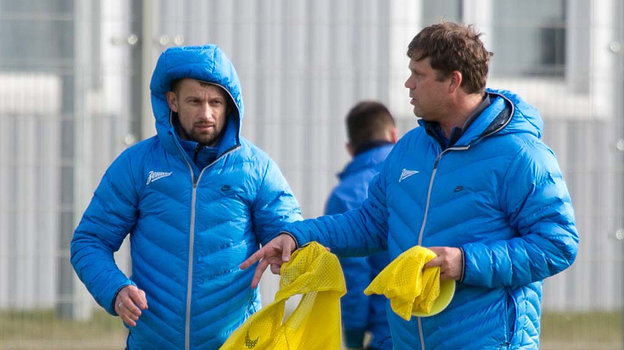 Сергей Семак и Владислав Радимов в 2014 году.